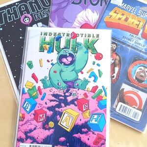 Marvel Comics Variant Editions(4) Hulk,Storm, Thanos, & The Falcon